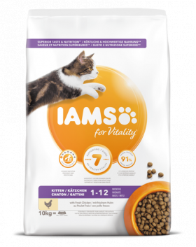 IAMS for Vitality Hrana uscata pentru pisoi, cu pui 10 kg