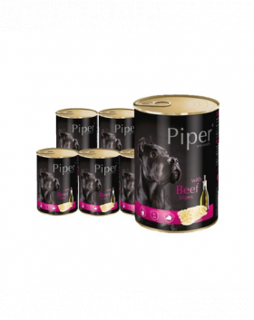 DOLINA NOTECI PIPER Set hrana umeda caini adulti 24x400 g cu stomac de vita