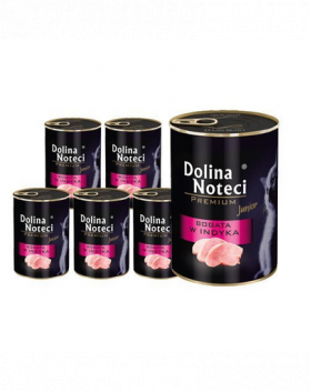 DOLINA NOTECI Premium Junior Conserve pentru pisoi, cu curcan 12x400 g