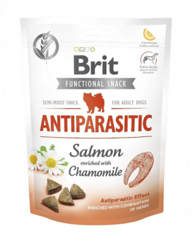 BRIT Care Dog Functional snack antiparasitic 3x150 g recompense antiparazitare cu somon