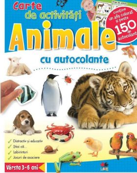 Animale. Carte de activitati cu autocolante | 