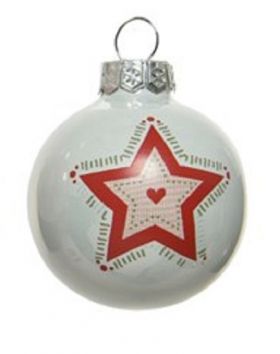 Glob decorativ - Bauble Winter White - Star - Alb / Stea | Kaemingk