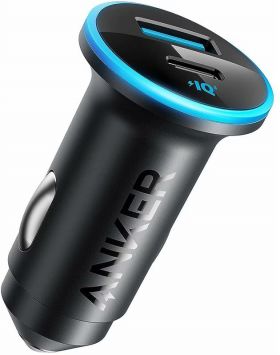 Incarcator auto Anker Auto 323 52.5W, 1x USB-C, 1x USB, Power Delivery, Black, tehnologia PowerIQ 3.0