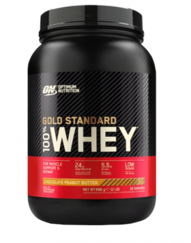 Proteine din zer 100% Whey Chocolate & Hazelnut, 908g, Optimum Nutrition