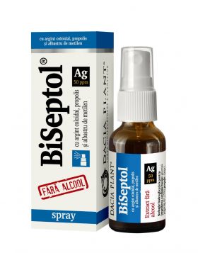 Biseptol Spray cu argint coloidal, 20ml, Dacia Plant