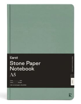 Carnet A5 - Stone Paper - Hardcover, Lined - Eucalypt | Karst