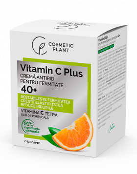 Crema antirid pentru fermitate 40+ Vitamina C Plus, 50ml - Cosmetic Plant