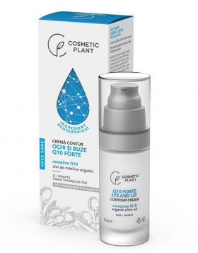 Crema contur ochi si buze cu coenzima Q10 si ulei de masline organic, 30ml - Cosmeticplant