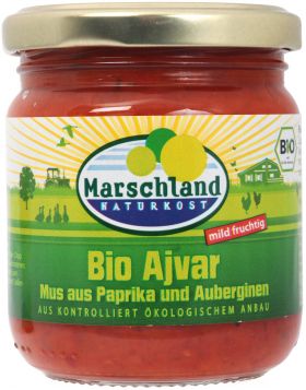 Ajvar mediu, eco-bio, 200 g, Marschland Naturkost