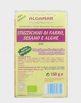 Aperitiv din spelta cu alge si susan eco-bio 150g - Algamar