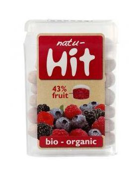 Drajeuri cu fructe de padure, eco-bio, 11g - Natu Hit