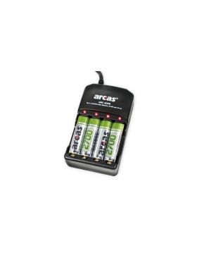 incarcator arcas include acumulatori 4 x aa r6 2700mah arc2009+