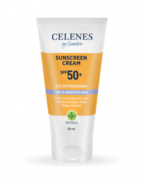 Crema pentru protectie solara ten uscat-sensibil Herbal cu SPF50, 50ml, Celenes