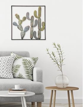 Decoratiune de perete Cactus -C, Mauro Ferretti, 50x50 cm, fier