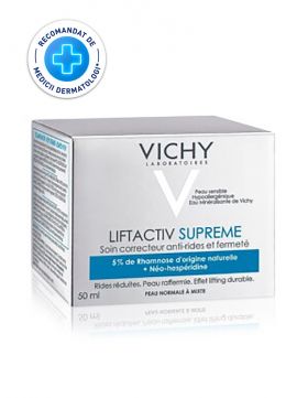 VICHY LIFTACTIV CREMA DE ZI ANTIRID SI FERMITATE PENTRU TEN USCAT CU ACID HIALURONIC PUR 50ML