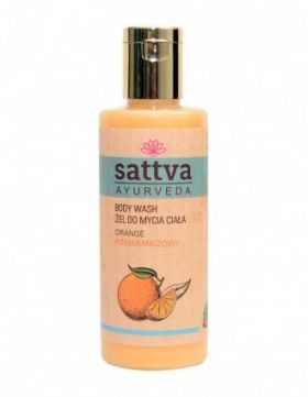 Gel de dus cu portocala, 210ml – Sattva Ayurveda