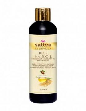 Ulei de par nutritiv cu orez, rozmarin si argan 200ml – Sattva Ayurveda