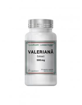 Valeriana extract, 500 mg, 30 capsule vegetale, Cosmo Pharm