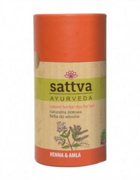 Vopsea de par Henna si Amla, 150gr – Sattva Ayurveda