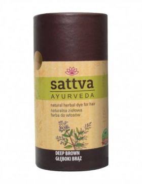 Vopsea Henna Ciocolatiu Inchis Intens 150gr – Sattva Ayurveda