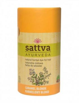 Vopsea Henna de par Blond Caramel, 150gr – Sattva Ayurveda