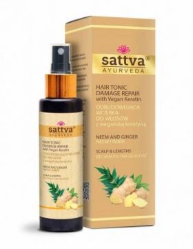 Tratament scalp si par cu neem si ghimbir 100ml - Sattva