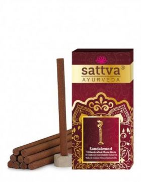 Betisoare parfumate Dhoop cu Santal 10buc – Sattva Ayurveda