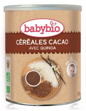 Cereale cu quinoa si cacao Bio, 220g, BabyBio