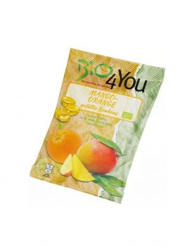 Dropsuri bio cu mango si portocale, 75g, Bio 4 You