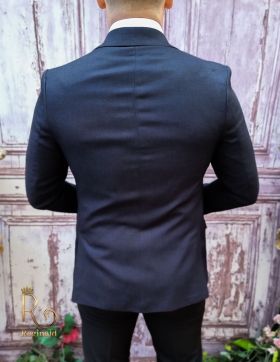 Sacou de bărbați, Slim Fit, Bleumarin inchis-SC792