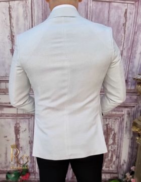 Sacou de bărbați, Slim Fit, Gri deschis-SC796