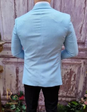 Sacou de bărbați, Slim Fit, Bleu Senin-SC788