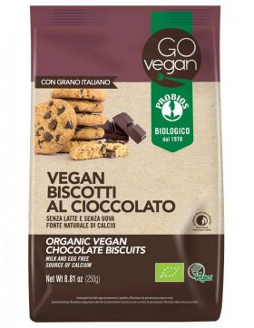 BISCUITI VEGANI CU CIOCOLATA, eco-bio, 250g, PROBIOS