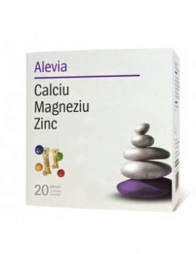 Calciu magneziu zinc 20pl, Alevia