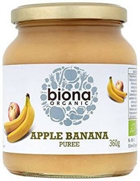 Piure de mere si banane eco-bio 360g Biona