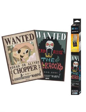 Set 2 Postere - One Piece - Wanted Brook & Chopper | ABYStyle