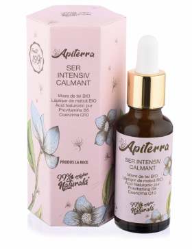 Ser intensiv calmant ten sensibil Apiterra, 30ml - Apicola Pastoral Georgescu