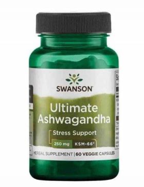 Ashwagandha Extract Ultimate KSM-66, 250mg, 60 capsule - Swanson