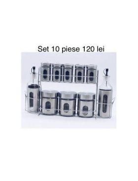 Set 10 piese condimente si oliviere Engros
