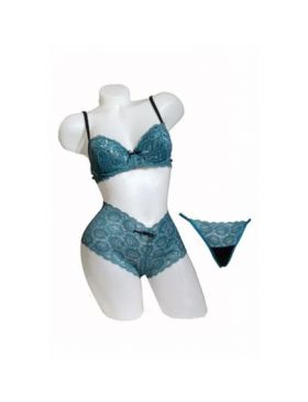 Set 3 piese lenjerie ama, dantela Engros