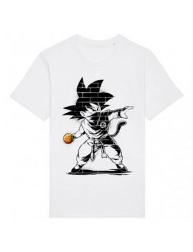 Tricou Barbati Alb "Ball Thrower" Engros