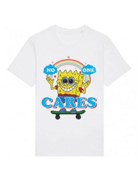 Tricou Barbati Alb "No One Cares" Engros