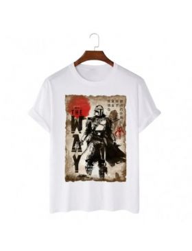 Tricou Barbati Alb "The Way Painting" Engros