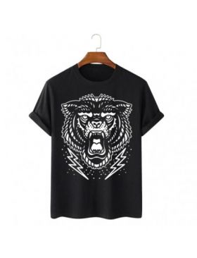 Tricou Barbati Negru "Black Bear" Engros