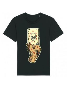 Tricou Barbati Negru "Dead Card" Engros