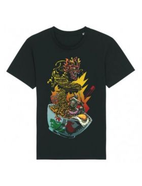 Tricou Barbati Negru "Death By Ramen" Engros