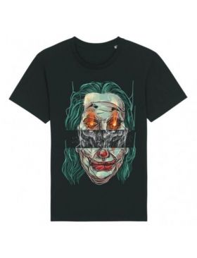 Tricou Barbati Negru "Joker Fire Skull" Engros