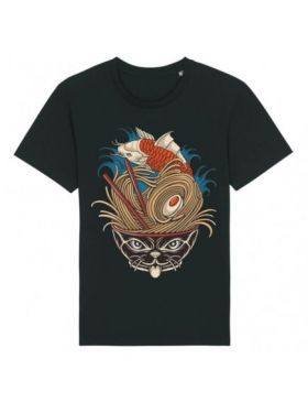 Tricou Barbati Negru "Ramen Bowl" Engros