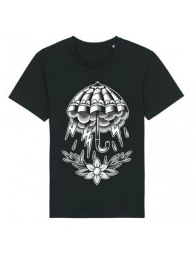 Tricou Barbati Negru "Umbrella Tattoo" Engros