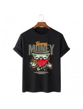 Tricou Barbati Negru "Young Money" Engros